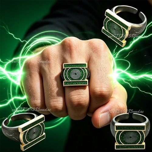 Green lantern ring metal corps - lantern,