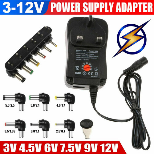 12v universal dc - 3‑12v, ac‑dc